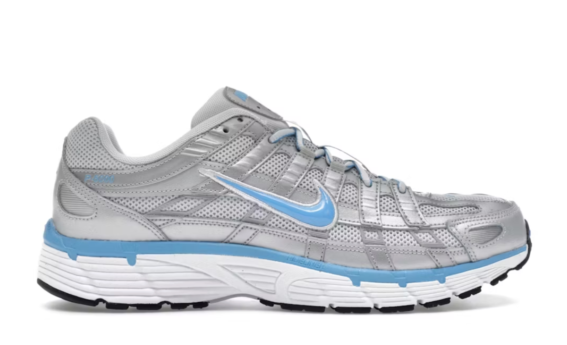 Nike P-6000 Metallic Platinum Pure Platinum Metallic Silver University Blue