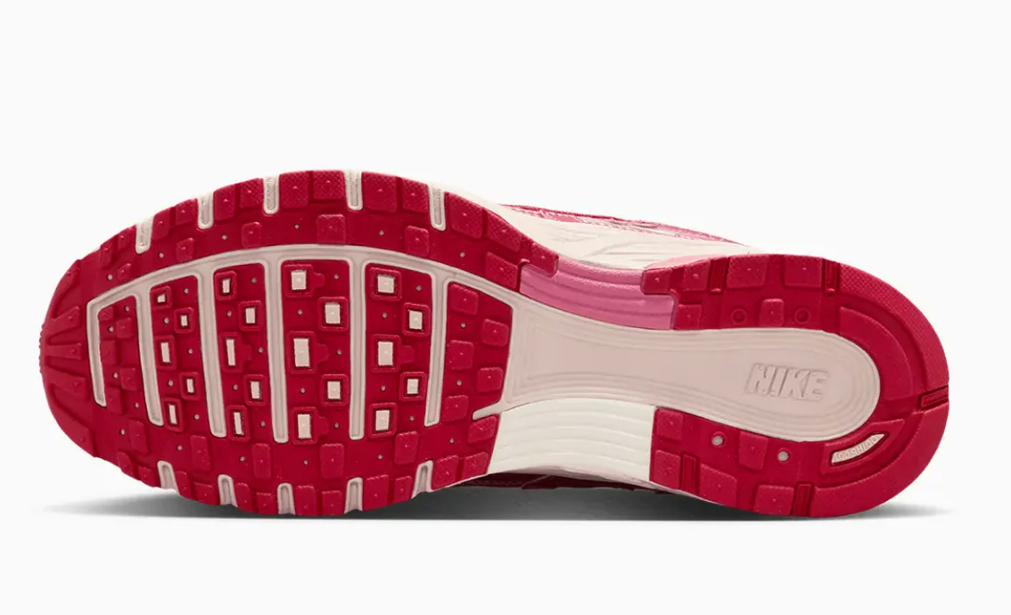Nike P-6000 White Silt Red Peony
