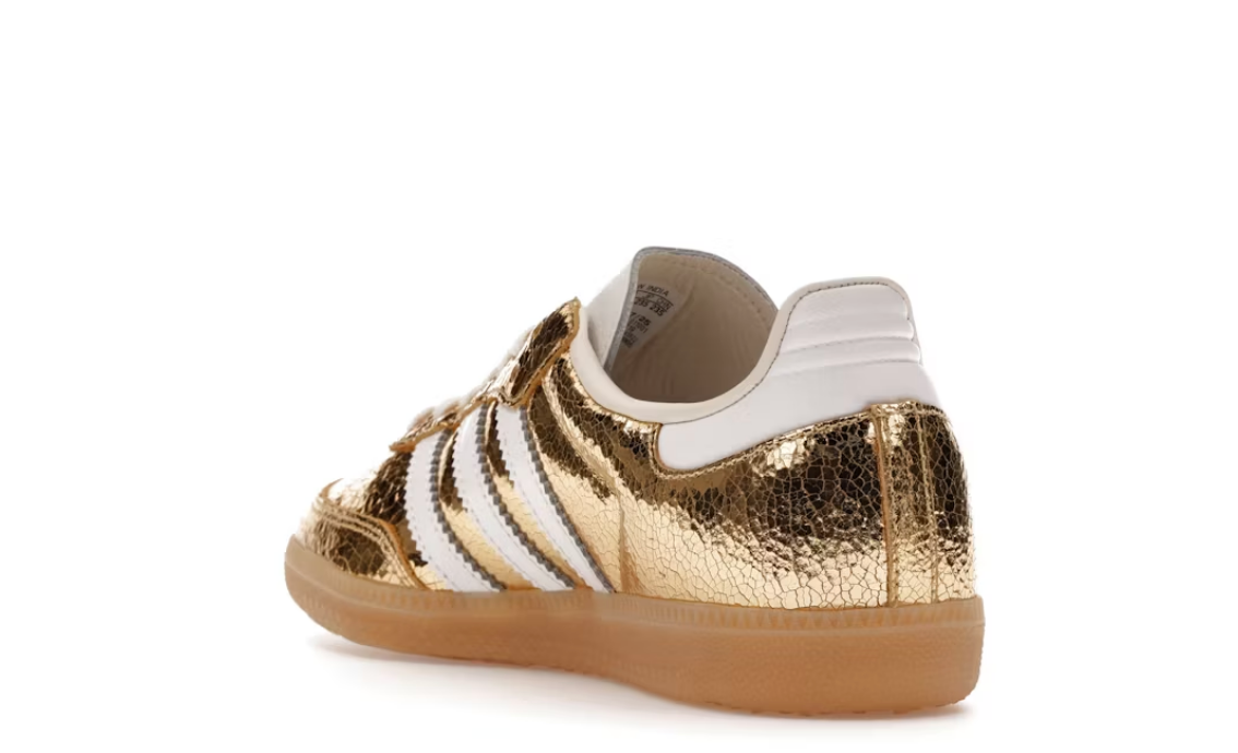 adidas Samba OG Gold Metallic Cracked Leather