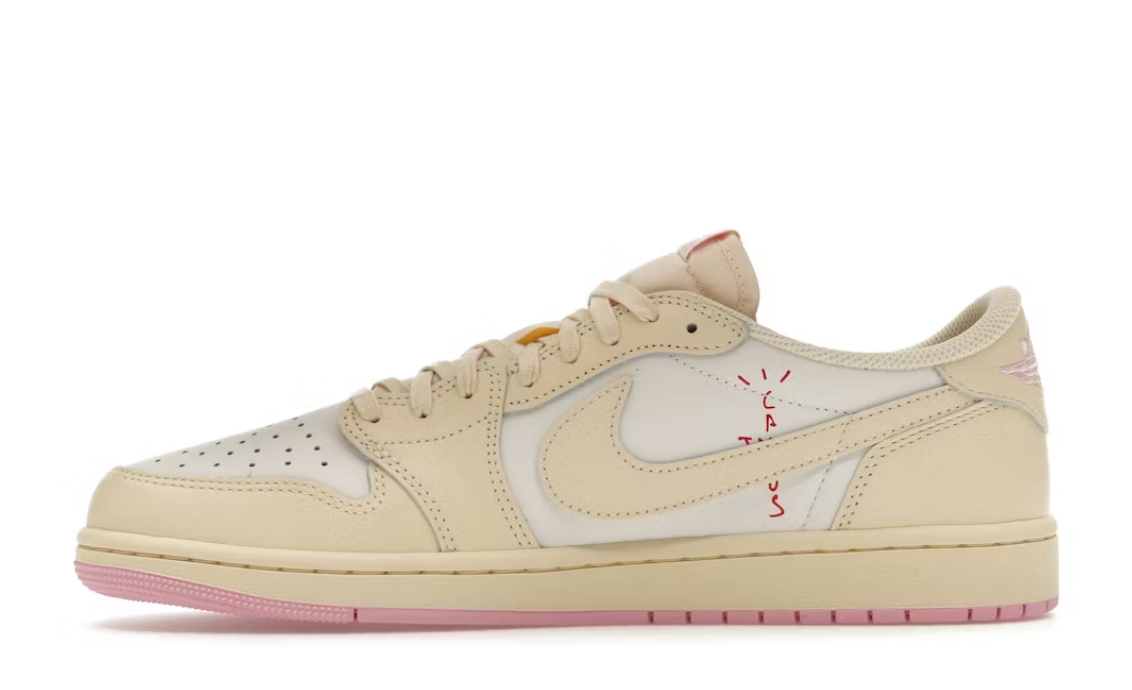 Jordan 1 Retro Low OG SP Travis Scott Sail Shy Pink
