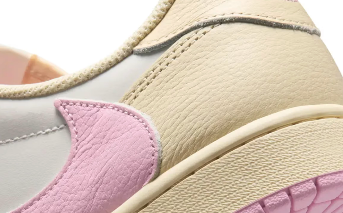 Jordan 1 Retro Low OG SP Travis Scott Sail Shy Pink