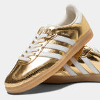 adidas Samba OG Gold Metallic Cracked Leather (Women's)